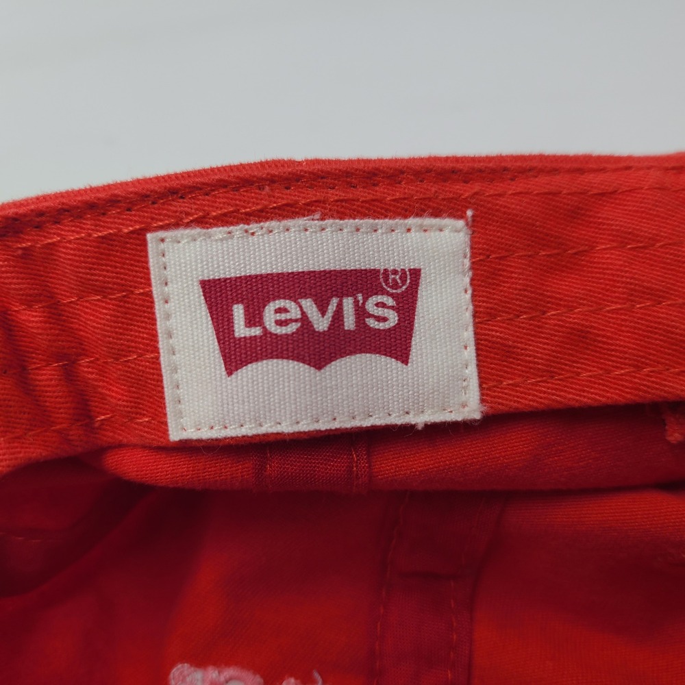 Levis Hat Snapback Red Multi-Color Embroidered Logo Casual Cotton Baseball Men - Picture 14 of 14
